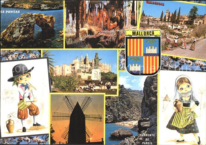 Mallorca Muehle Tracht Torrente de Pareis