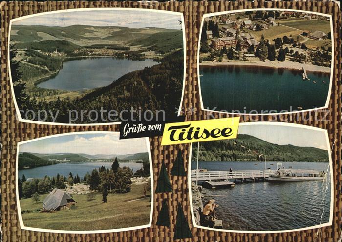 Titisee-Neustadt Camping Fliegeraufnahme Seepartien