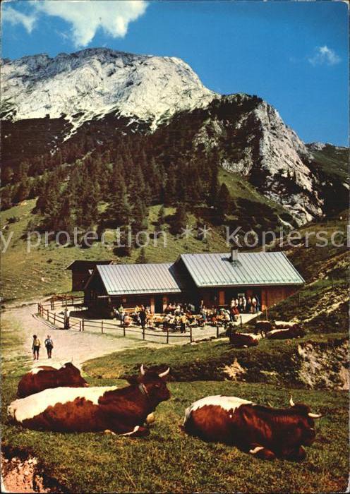 BERCHTESGADEN Bayern Mitterkaser Alm mit Hohem Brett