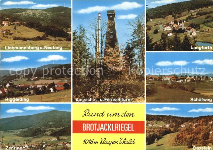 Brotjacklriegel Aussichts- und Fernsehturm Langfurth Schoefweg Daxstein Riggerdi