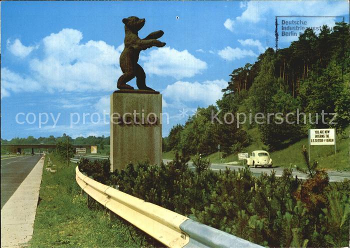 BERLIN  CITY Autobahn Einfahrt Zehlendorfer Kleeblatt Berliner Baer