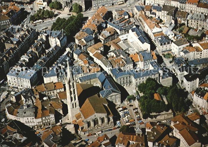 Limoges Haute Vienne Fliegeraufnahme Eglise Saint Michel des Lions