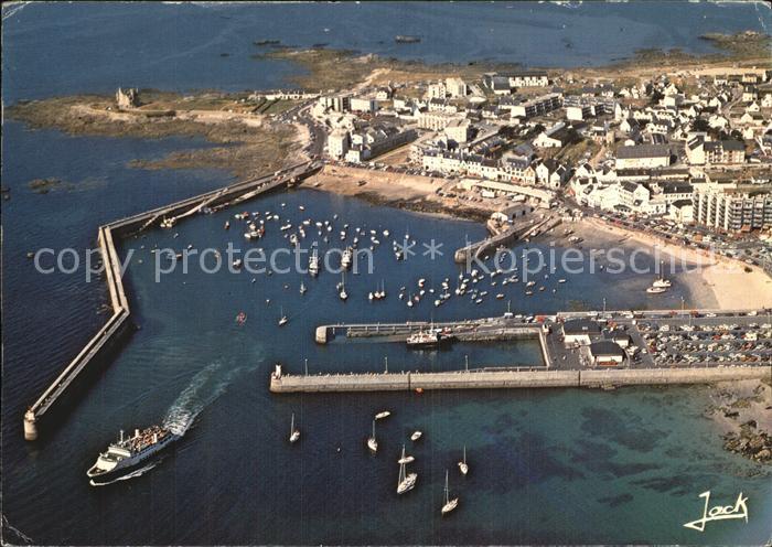 Quiberon Morbihan Fliegeraufnahme Hafen