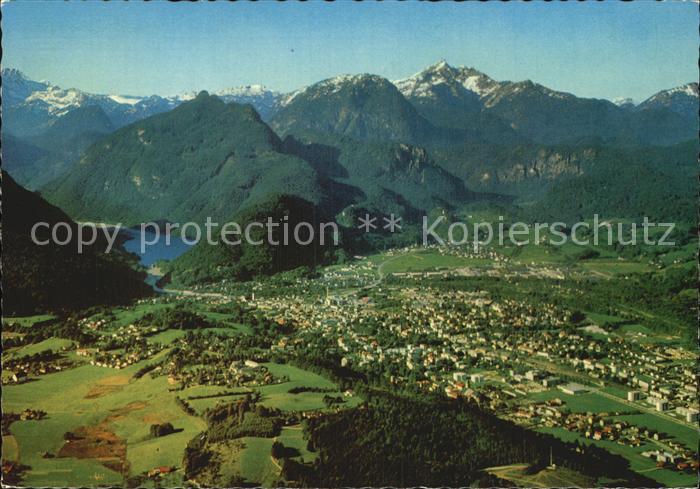 Bad Reichenhall Fliegeraufnahme mit Loferer Alm Muellnerhorn Ristfeuchthorn