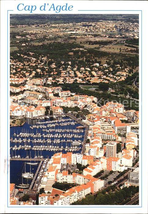 Cap-d Agde Fliegeraufnahme mit Hafen