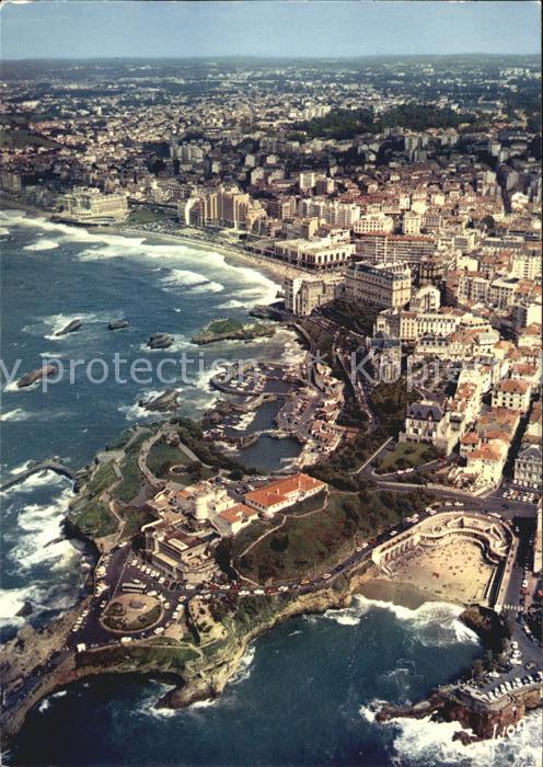 Biarritz Pyrenees Atlantiques Fliegeraufnahme