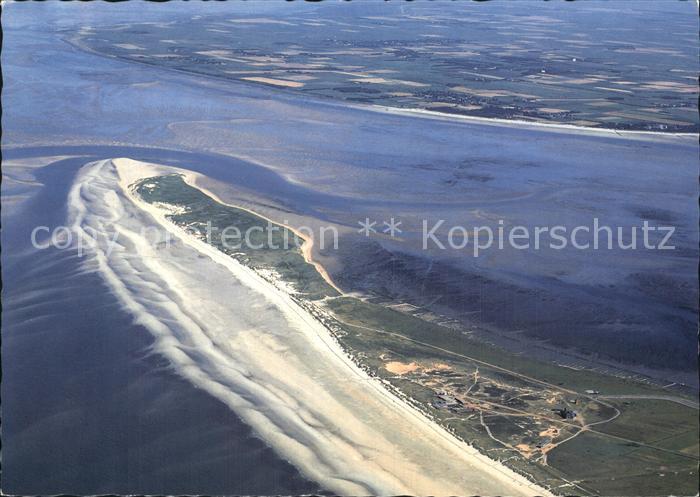 Amrum Fliegeraufnahme Odde mit Insel Foehr