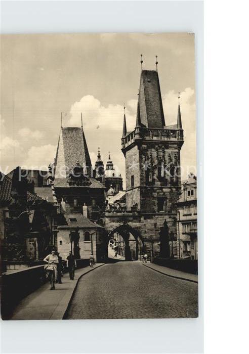 Praha Prahy Prague Kleinseitner Brueckentuerme