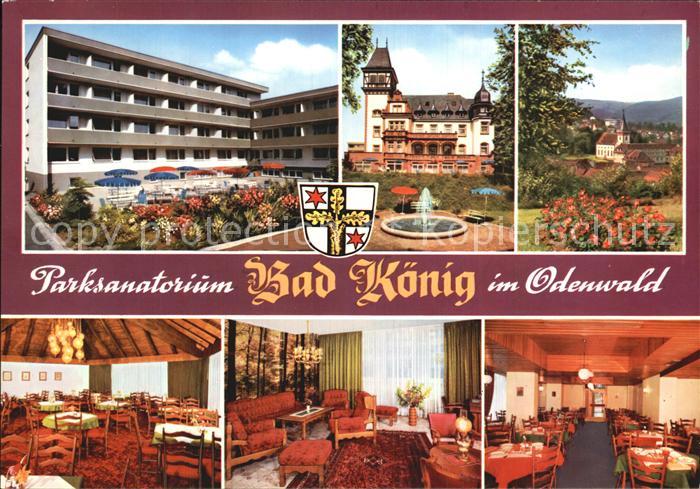 Bad Koenig Odenwald Parksanatorium Kurhaus Gastraum Zimmer Speisesaal