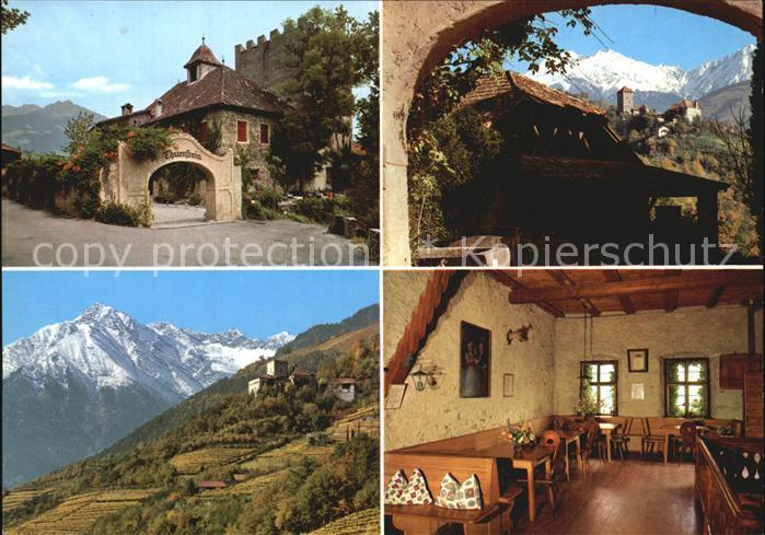 Meran Merano Schloss Thurnstein Gastraum