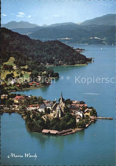 Maria Woerth Woerthersee Fliegeraufnahme