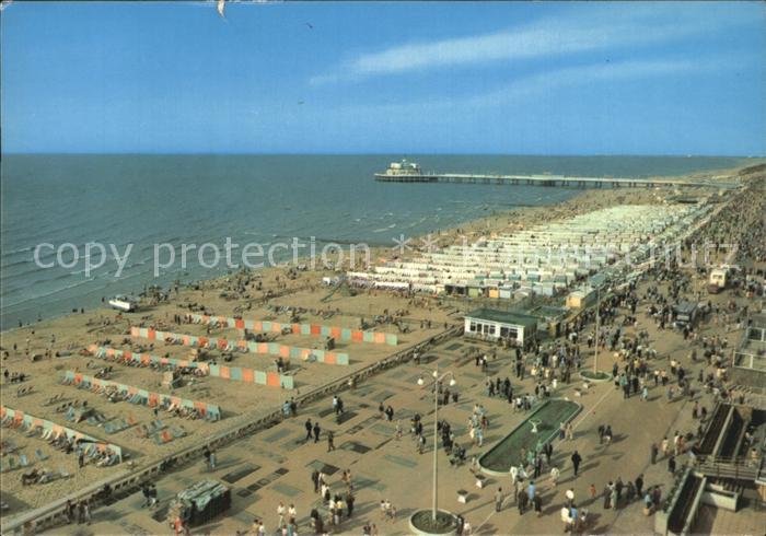 Blankenberge Strandzicht Fliegeraufnahme