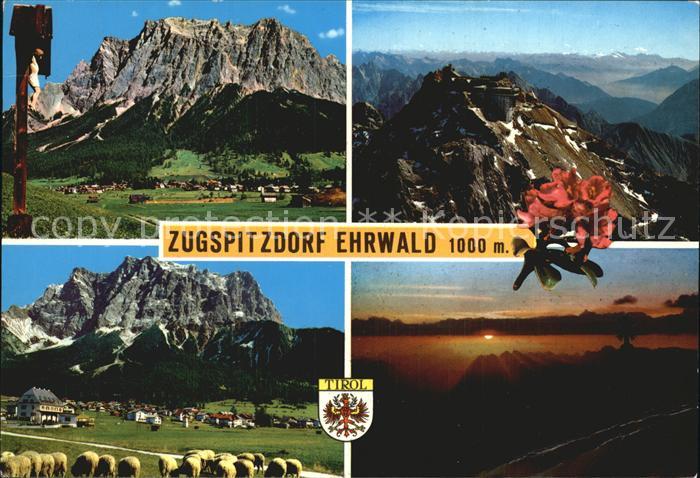 Ehrwald Tirol Zugspitzdorf Wegkreuz Panorama