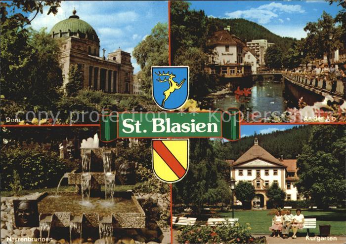 St Blasien Dom An der Alb Narrenbrunnen Kurgarten