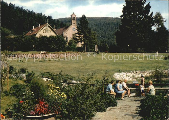 Enzkloesterle Kurpark Kneipp Tretbecken Kirche