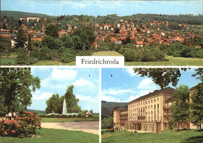 Friedrichroda Panorama Im Kurpark FDGB Erholungsheim Walter Ulbricht