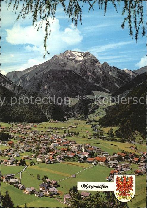 Mayrhofen Zillertal mit Gruenberg und Finkenberg
