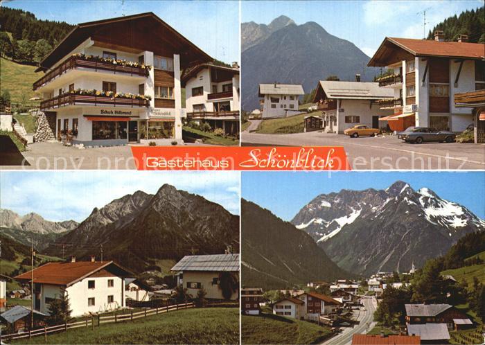 Mittelberg Kleinwalsertal Gaestehaus Schoenblick Teilansichten