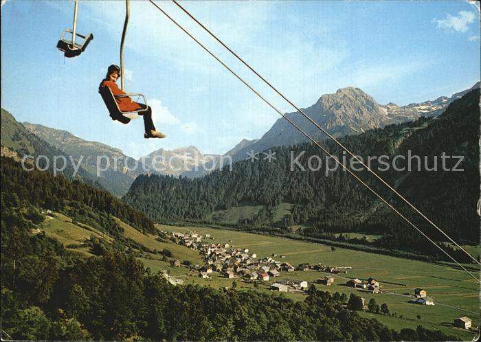 Schoppernau Vorarlberg Bregenzerwald Diedamskopflieft Mohnenfluh