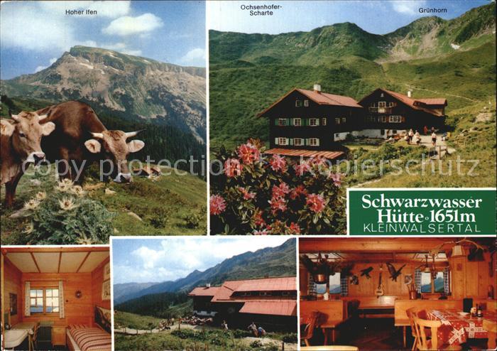 Hirschegg Kleinwalsertal Vorarlberg Schwarzwasserhuette mit Hoher Ifen und Ochse