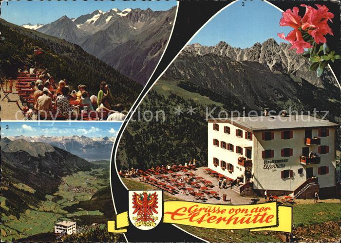 Neustift Stubaital Tirol Elferhuette Panoramablick Terrasse Kalkkoegel Karwendel