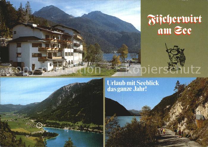 Achenkirch Fischerwirt am See Panorama Uferweg