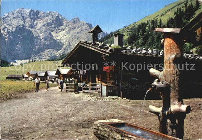 Eng Karwendel Engalm Brunnen Gr Ahornboden Grubenkarspitze