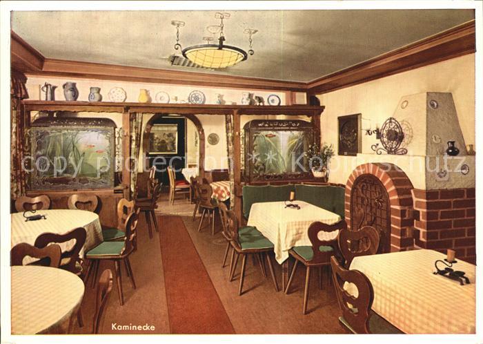 Frankfurt Main Eis Cafe WiPra Bauernstube mit Kaminecke