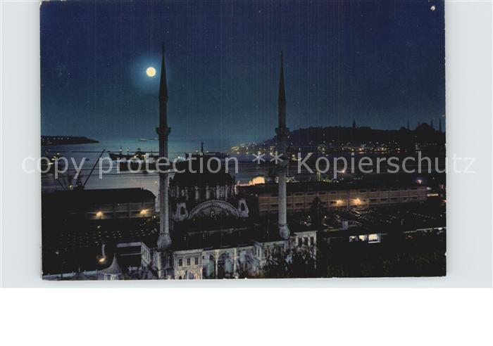 Istanbul Constantinopel on the moonlight