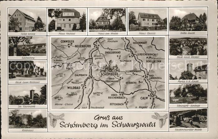 Schoemberg Schwarzwald Hotel Krone Rathaus Kapfenharder Huette