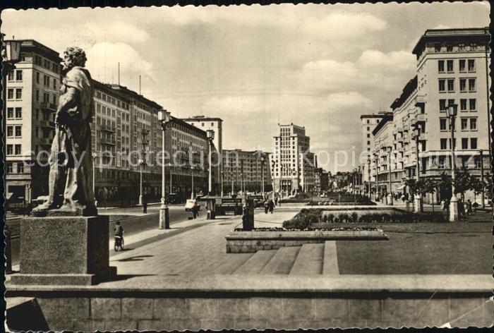Berlin Stalinallee Strausberger Platz