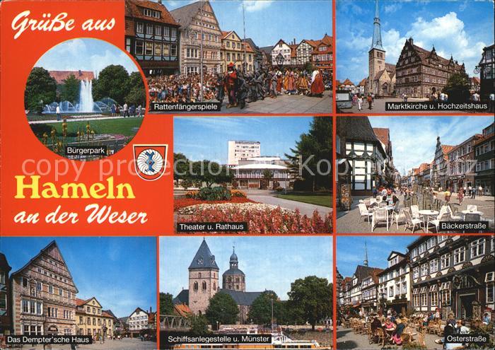Hameln Weser Marktkirche Theater Rathaus Muenster