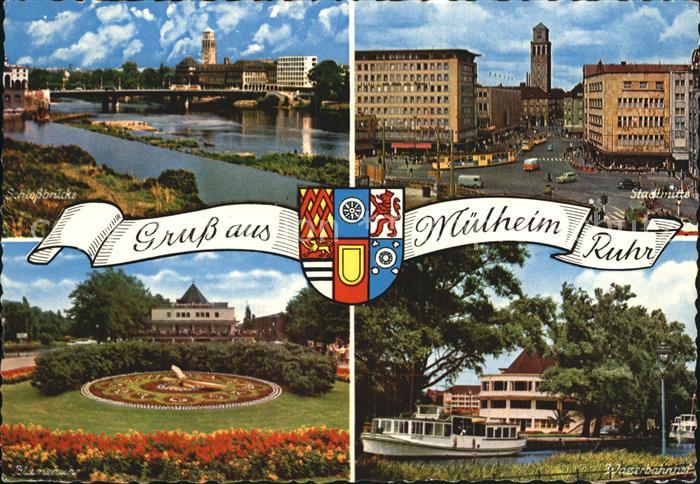 Muelheim Ruhr Schlossbruecke Stadtmitte Wasserbahnhof