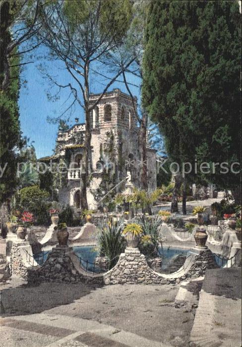 Taormina Sizilien Springbrunnen Stadtgarten