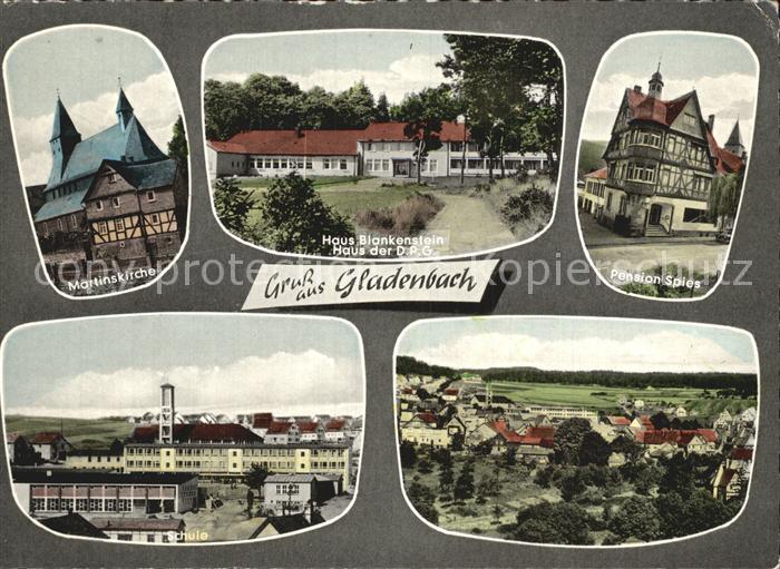 Gladenbach Martinskirche Schule Haus Blankenstein