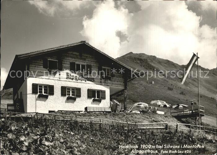 Schruns Vorarlberg Hochjoch Alpgasthaus