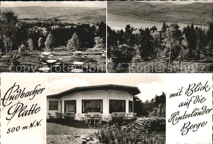 Hartenrod Gladenbach Endbacher Platte Waldgaststaette