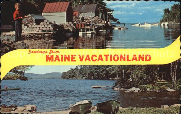 New Harbor Back Cove Long Lake Public Landing Belgrade Lakes Maine Vacationland