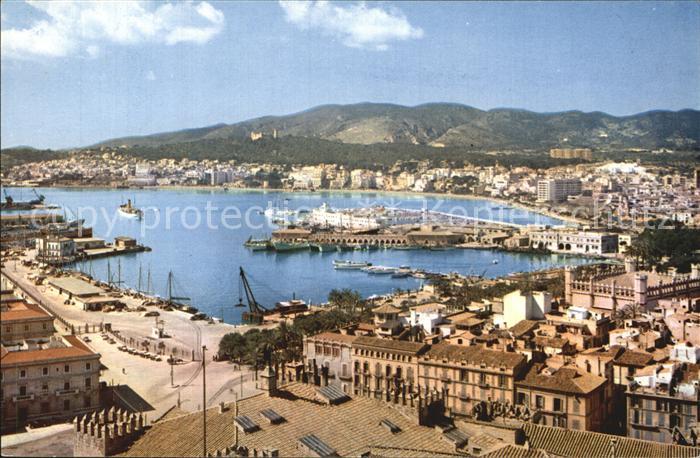Palma de Mallorca El puerto desde la Catedral Hafen
