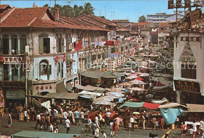 Singapore Street Stalls Selling