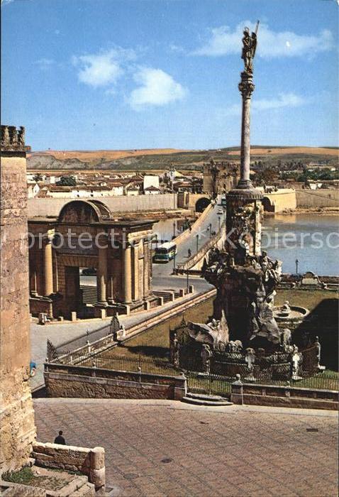 Cordoba Andalucia Triunfo de San Rafael y puente romano