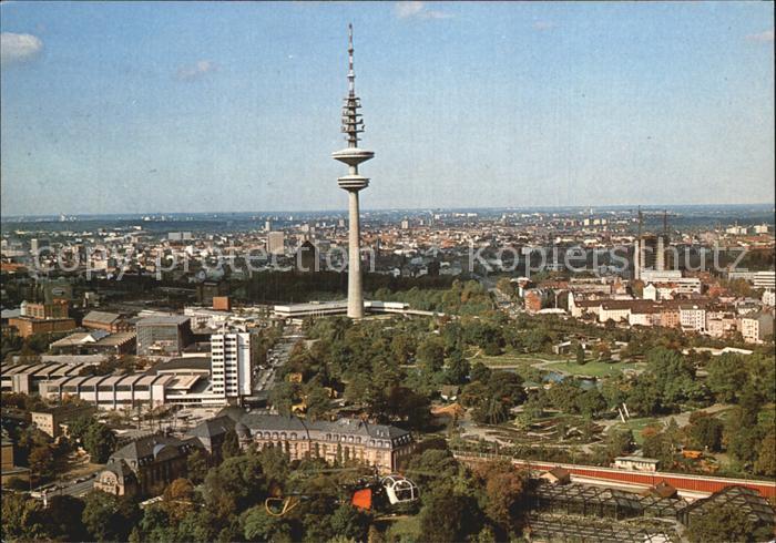 HAMBURG CITY Stadtbild mit Fernsehturm Fliegeraufnahme