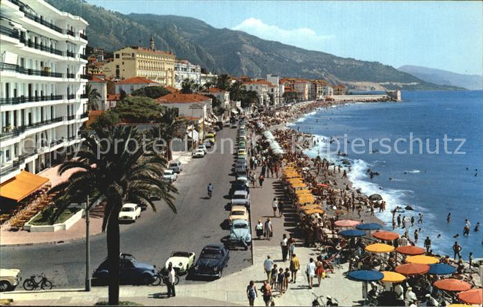 Menton Alpes Maritimes Boulevard General Leclerc Plage Strand
