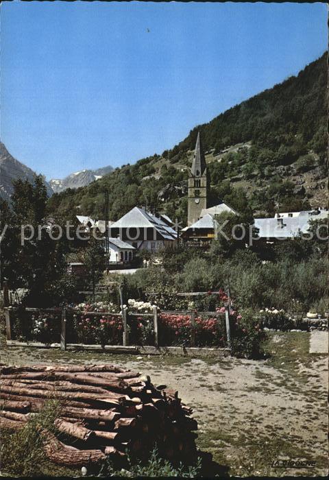 Vallouise Vue generale au fond Pic de Bonvoisin