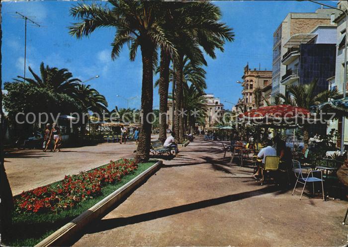 Lloret de Mar Paseo Promenade Palmen Strassencafes