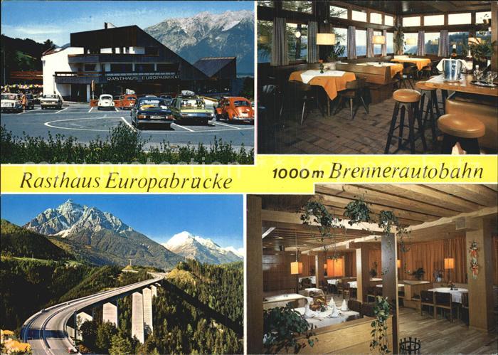Schoenberg Stubaital Rathaus Europabruecke Brennerautobahn Alpenpanorama