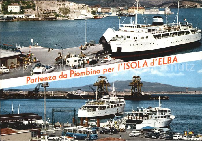 Piombino Partenza da Piombino per l'Isola d Elba Faehren nach Elba