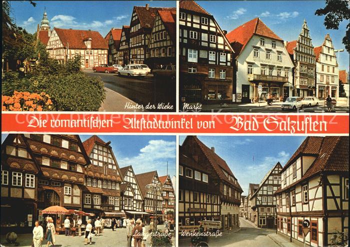 Bad Salzuflen Altstadt Fachwerkhaeuser Wieke Markt Langestrasse Wenkenstrasse