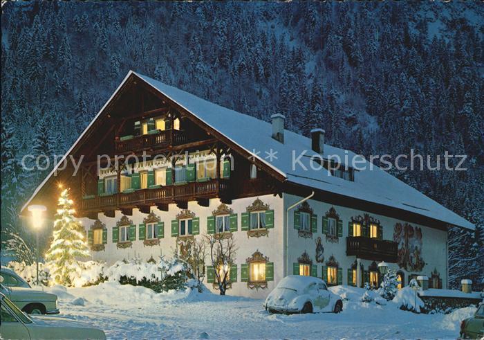 Ettal Benediktenhof Hotel Restaurant Cafe zur Weihnachtszeit Christbaum Huber Ka