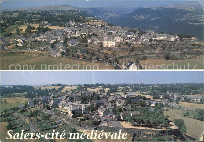 Salers Cite medievale Vallee de la Maronne Puy Violent Esplanade de Barrouze vue